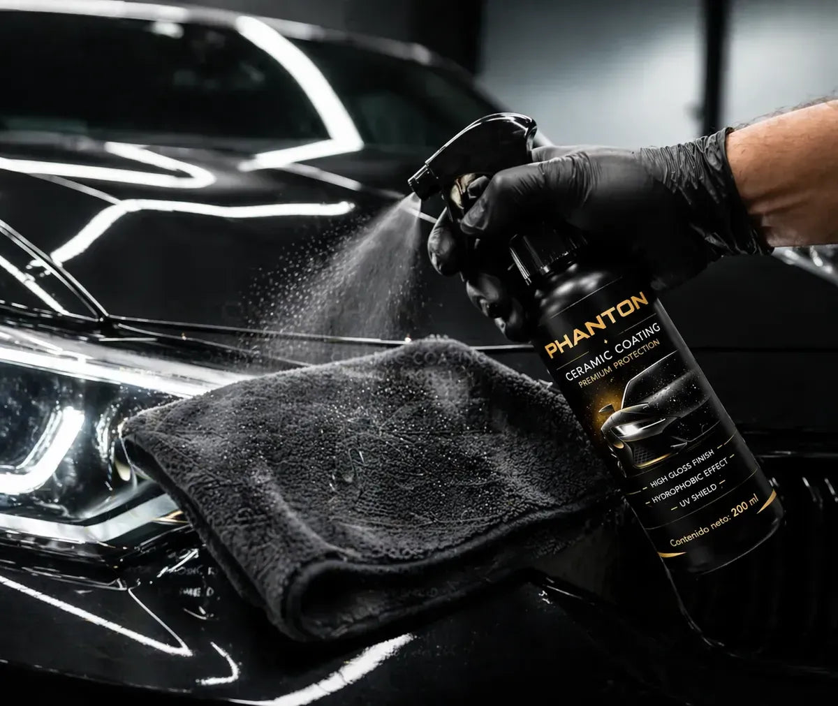 Phanton Pro – Brillo Espejo y Protección UV para tu Auto