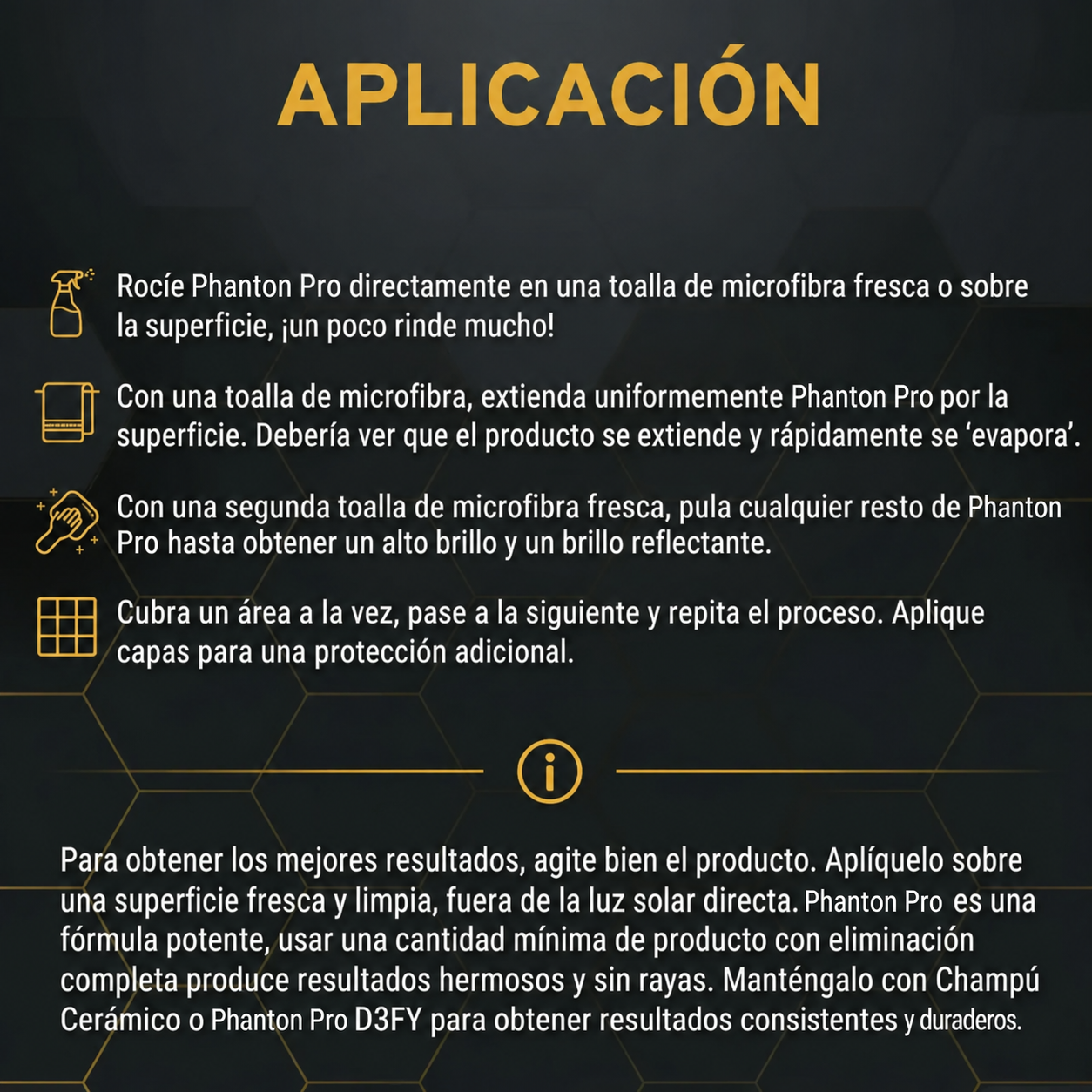 Phanton Pro – Brillo Espejo y Protección UV para tu Auto